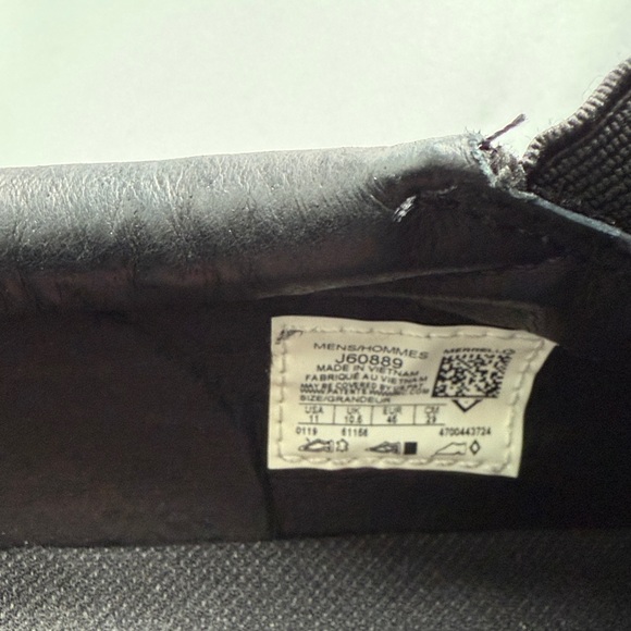 Merrell Mens Jungle Moc Midnight Black Leather Slip On Shoes Size 11 - Picture 4 of 13